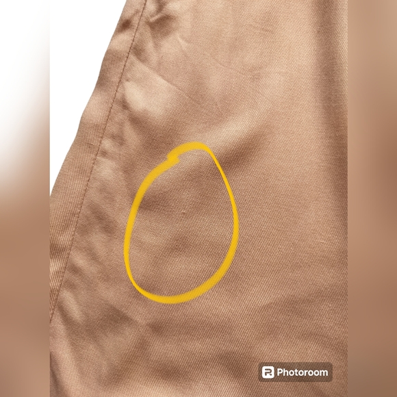 New Mimi Chica tan casual midi dress tie front button down size M - Picture 13 of 13